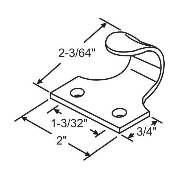 Strybuc SASH LIFT SOLID BRASS 50-1101BRS - main